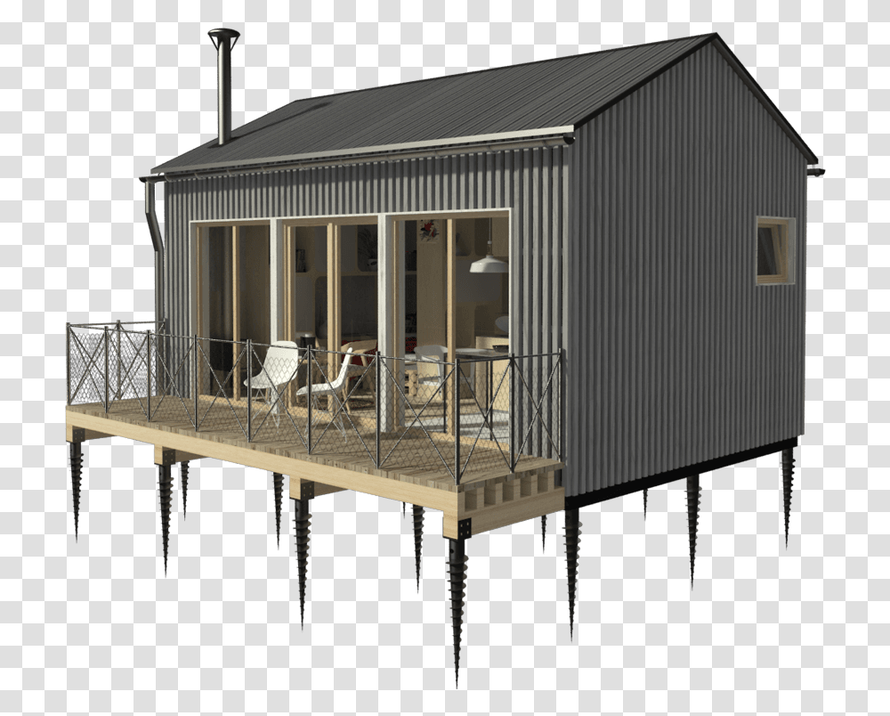One Room Hut Cottage, Housing, Building, Porch, House Transparent Png