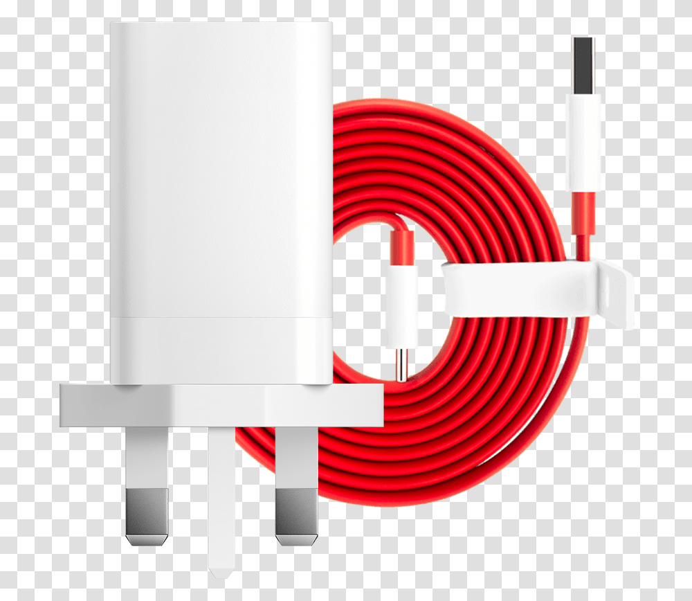 Oneplus Fast Charge Power Bundle, Adapter, Plug, Cable, Coil Transparent Png