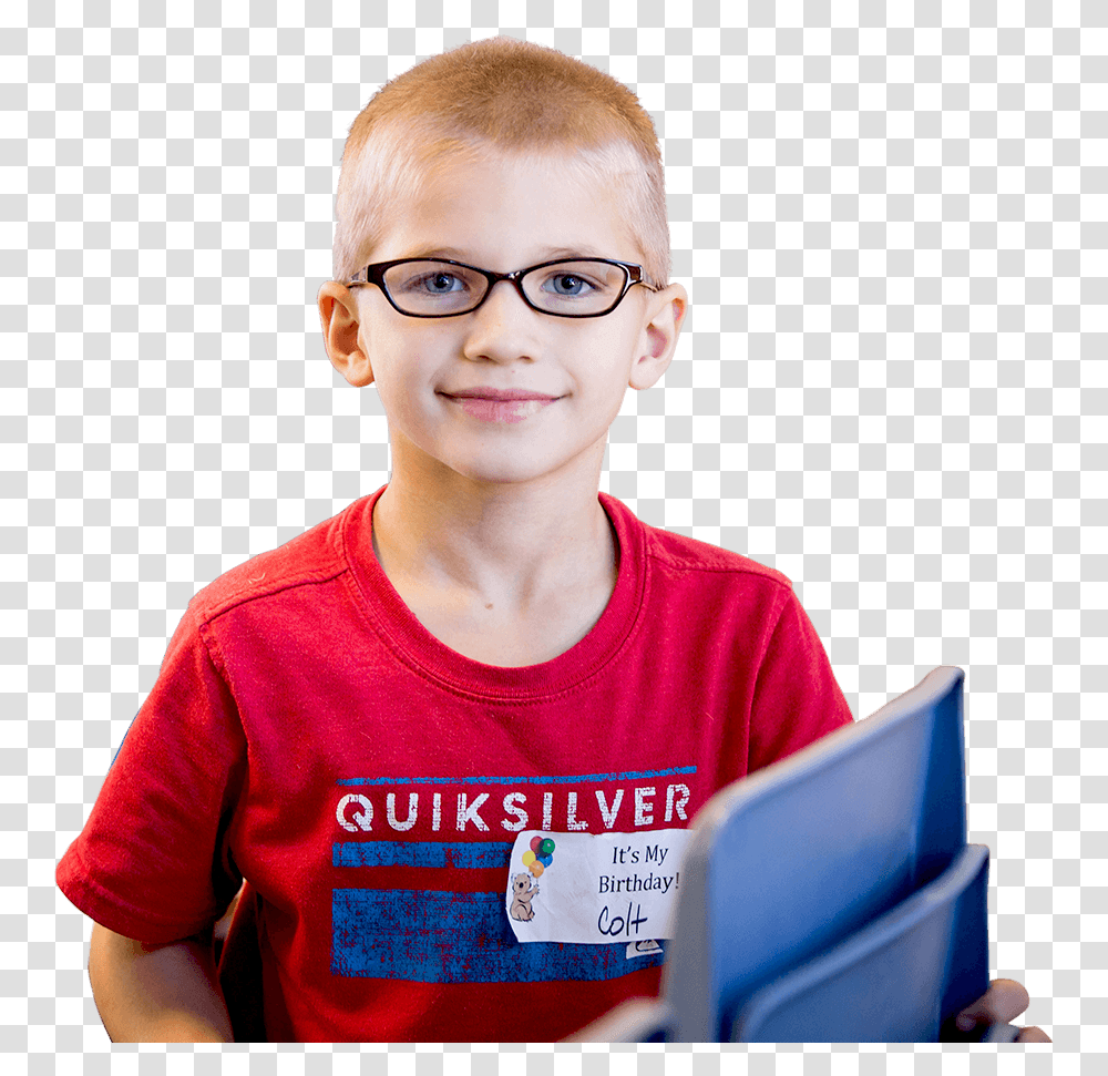 Onesight Patient In His New Charitable Eyewear Boy, Person, Human, Apparel Transparent Png