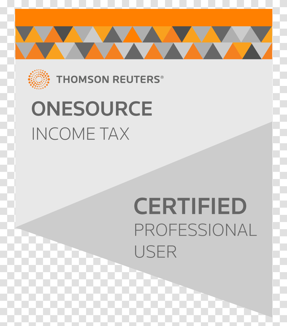 Onesource Income Tax Professional User Certification Onesource Tax Provision, Paper, Business Card, Metropolis Transparent Png