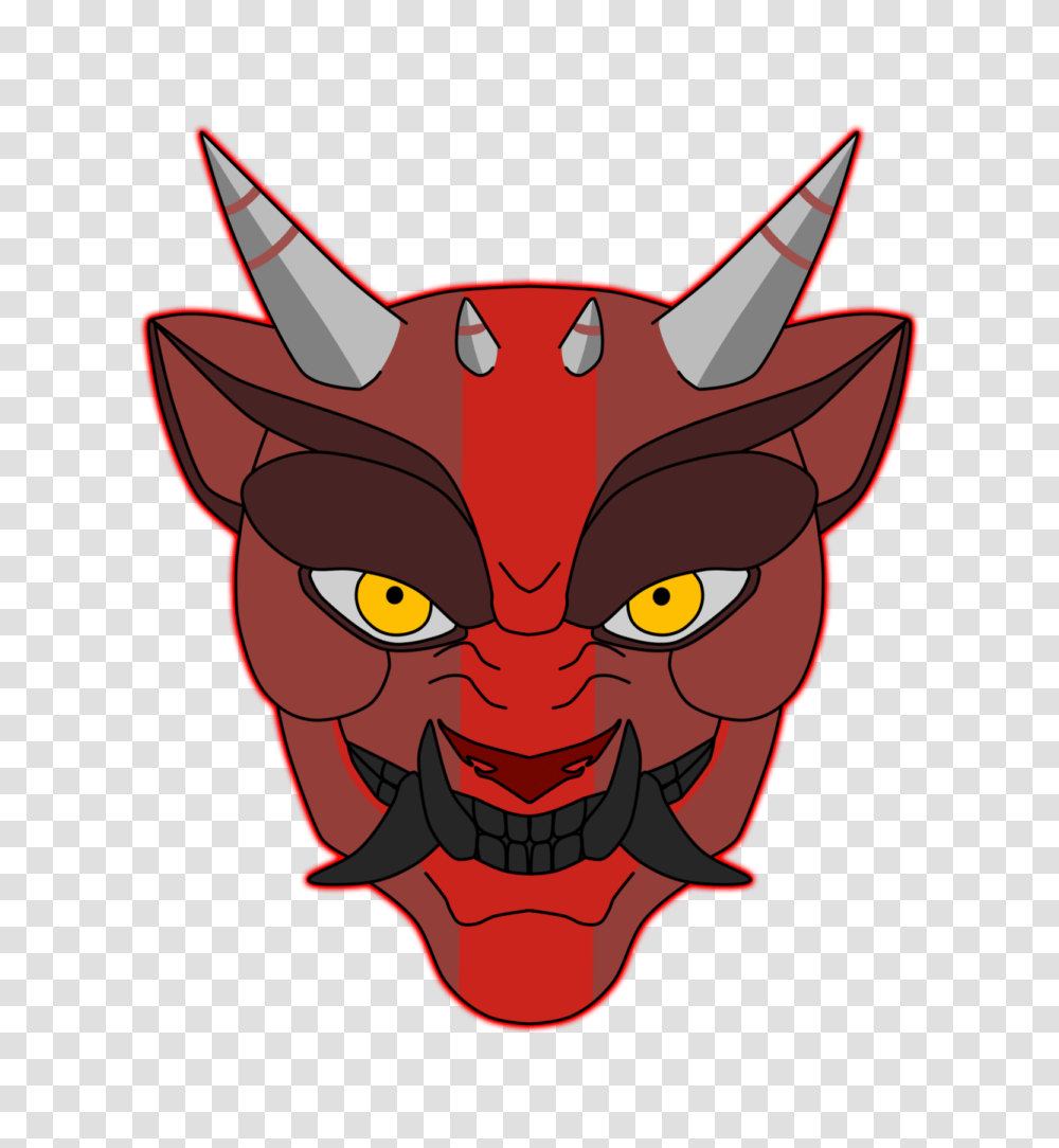 Oni Mask Background, Label Transparent Png