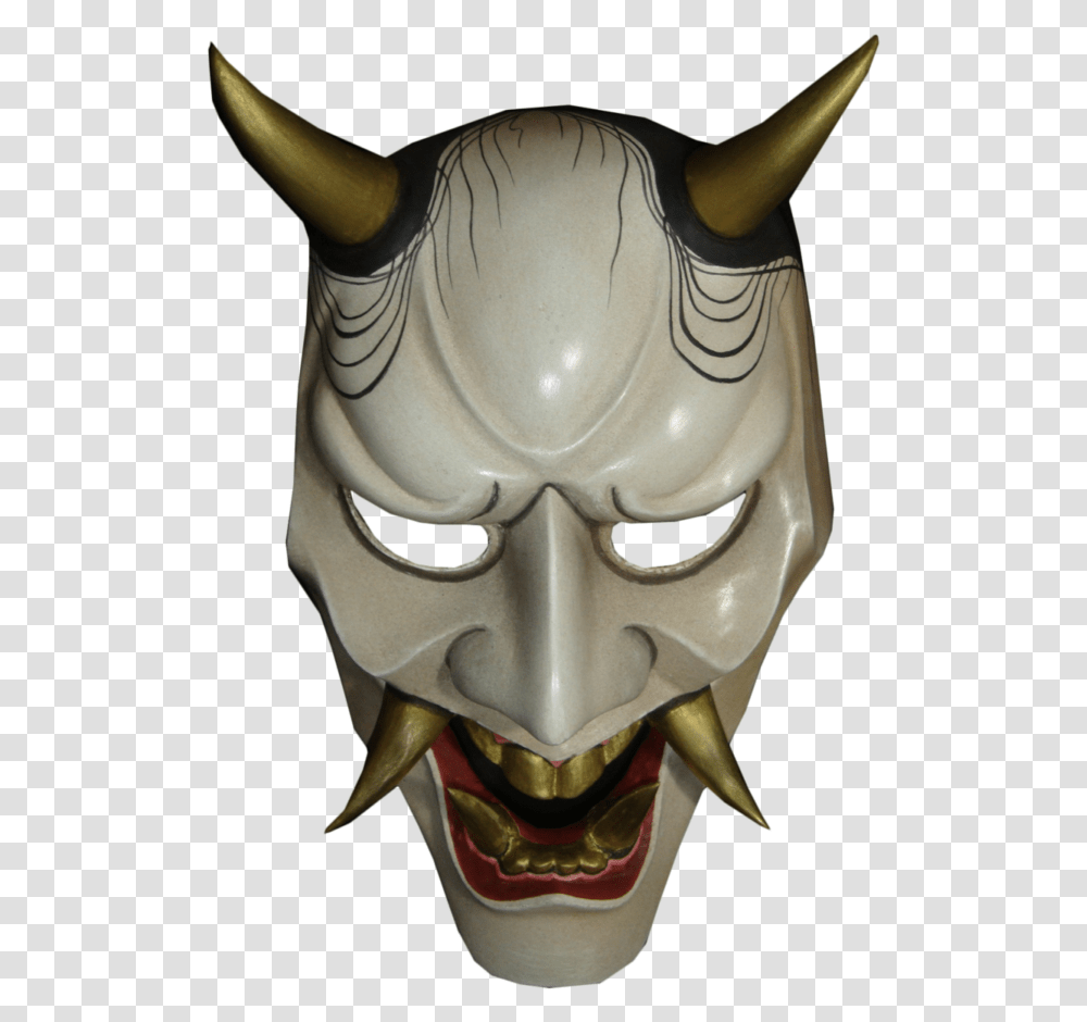 Oni Mask Picture Oni Mask, Figurine, Head, Goblet, Glass Transparent Png
