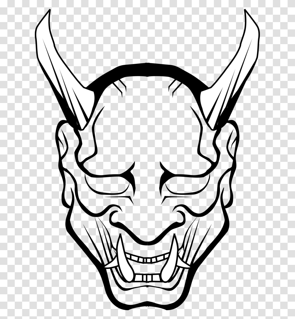 Oni Mask, Stencil, Batman Logo, Emblem Transparent Png
