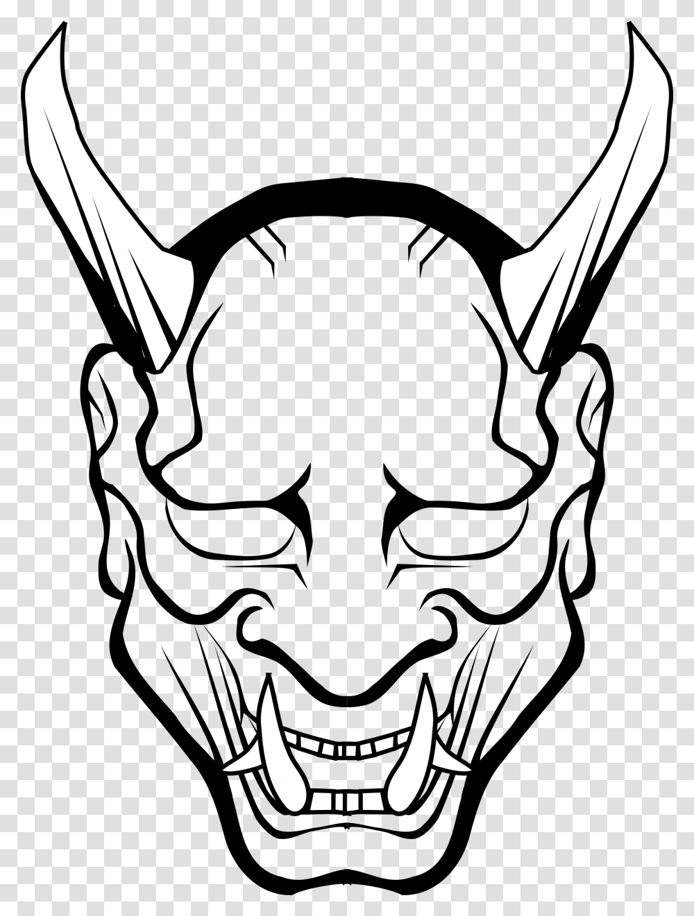 Oni Mask, Stencil, Batman Logo, Emblem Transparent Png