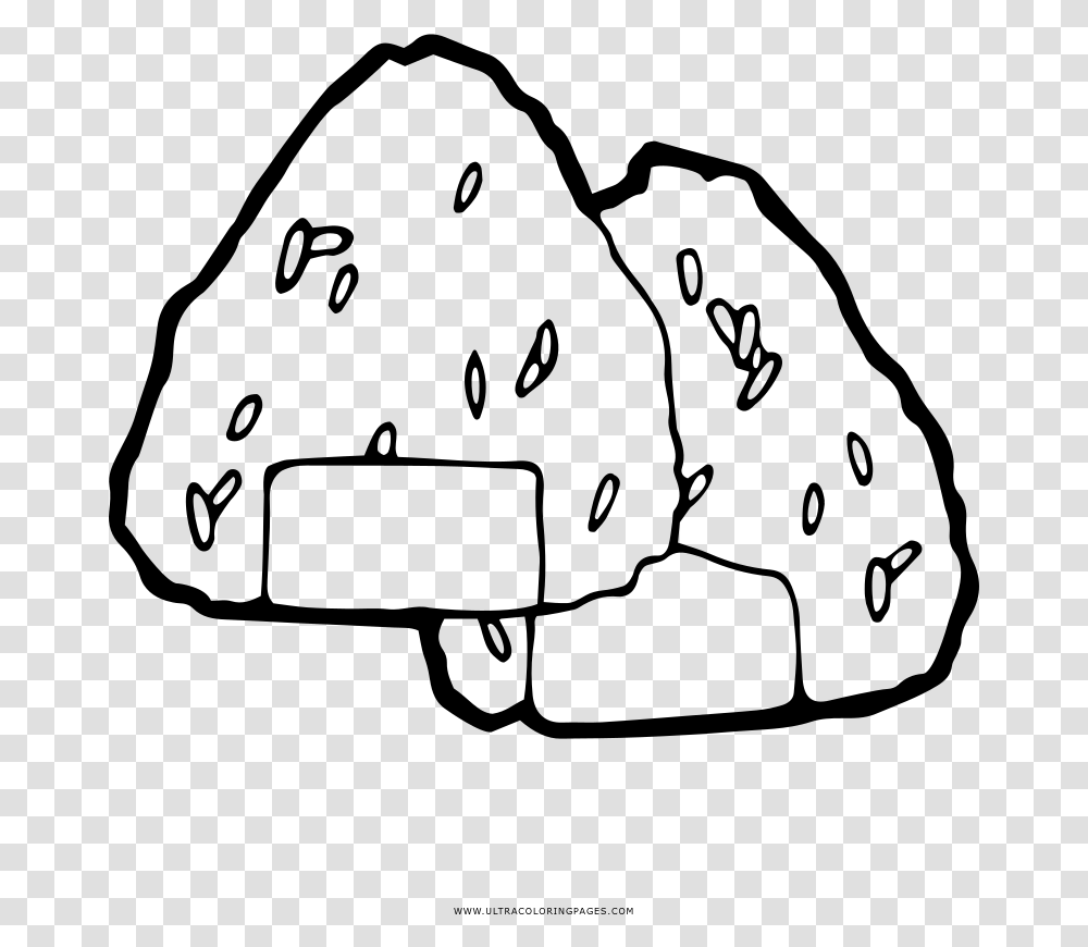 Onigiri Coloring Page, Gray, World Of Warcraft Transparent Png