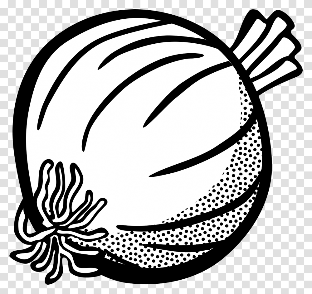 Onion Black And White Clipart, Plant, Banana, Fruit, Food Transparent Png