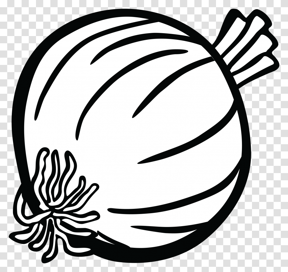 Onion Clipart Onion Black And White, Plant, Vegetable, Food, Produce Transparent Png