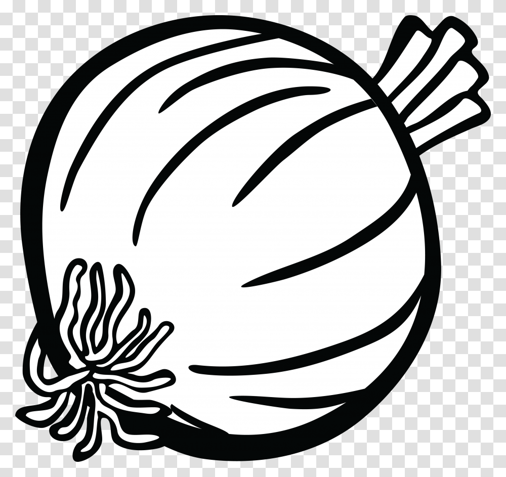 Onion Clipart Onoin Onion Black And White Clipart, Plant, Vegetable, Food, Produce Transparent Png