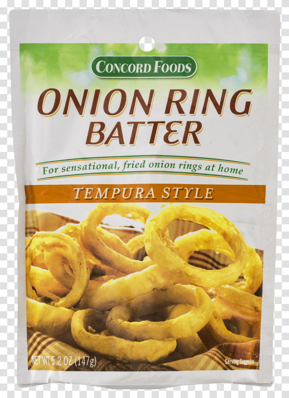 Onion Ring Batter Concord Foods, Pasta, Snack, Bread, Cracker Transparent Png