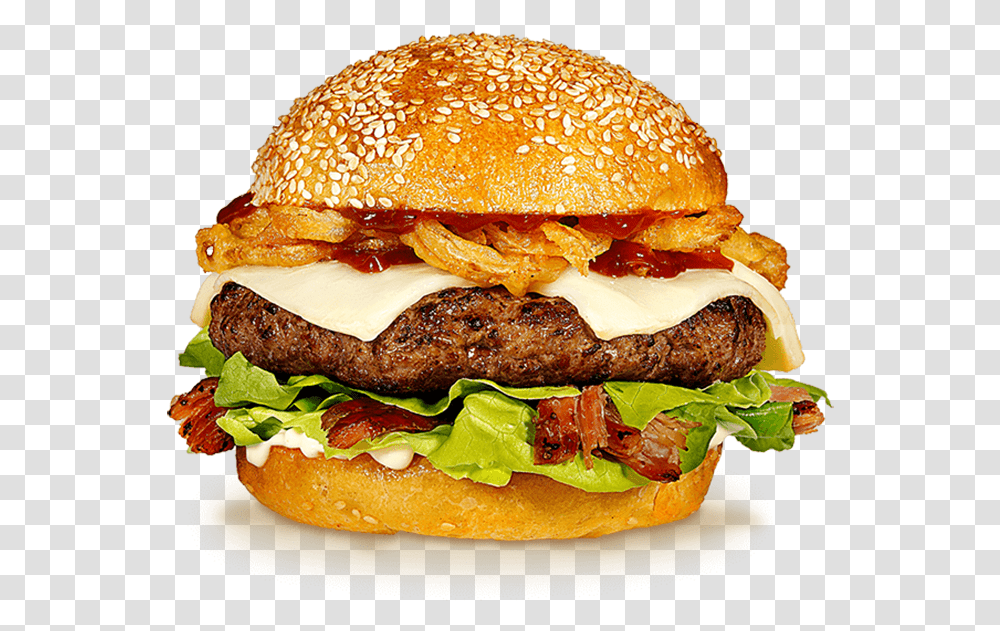Onion Ring Burger, Food Transparent Png