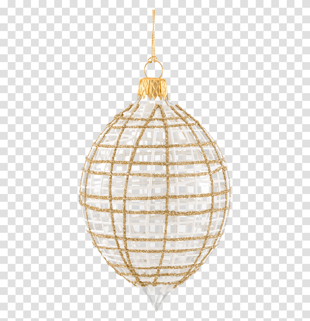 Onion With Glitter Goldwhite Christmas Ornament, Sphere, Lighting Transparent Png