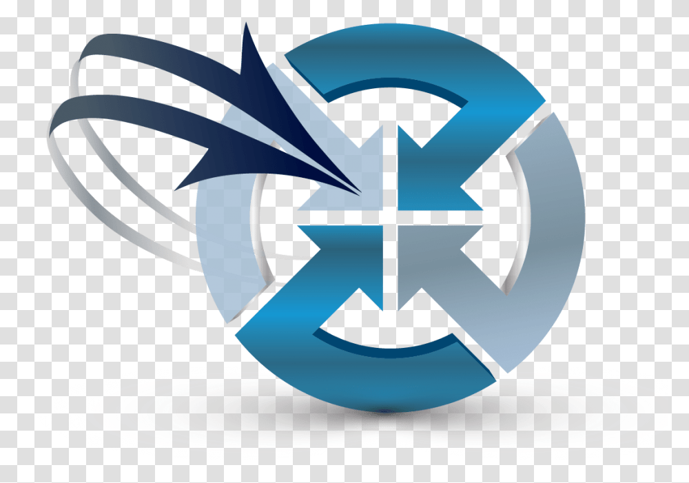 Online Arrows Logo Template Arrow, Symbol, Star Symbol, Recycling Symbol, Network Transparent Png