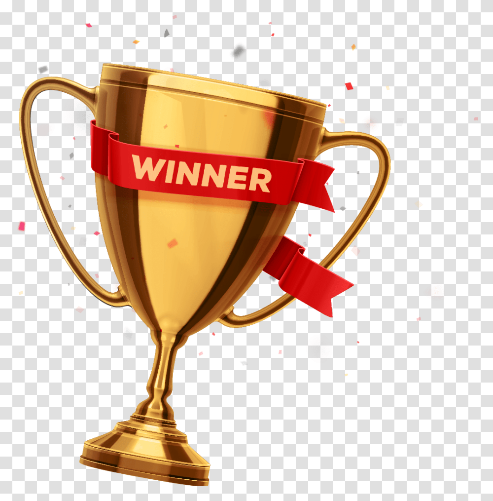 Online Bingo Award Trophy Prize Gold Cup Vector, Lamp Transparent Png
