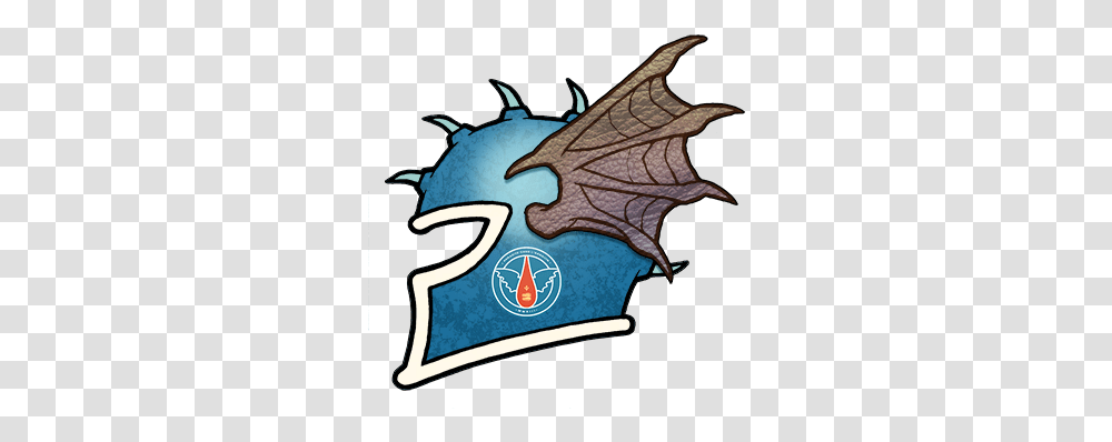 Online Blood Bowl League Logo Team Blood Bowl, Label, Text, Dragon, Axe Transparent Png