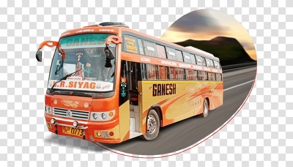 Online Bus Ticket Booking Shree Ganesh Travels Tour Bus Service, Vehicle, Transportation, Double Decker Bus Transparent Png