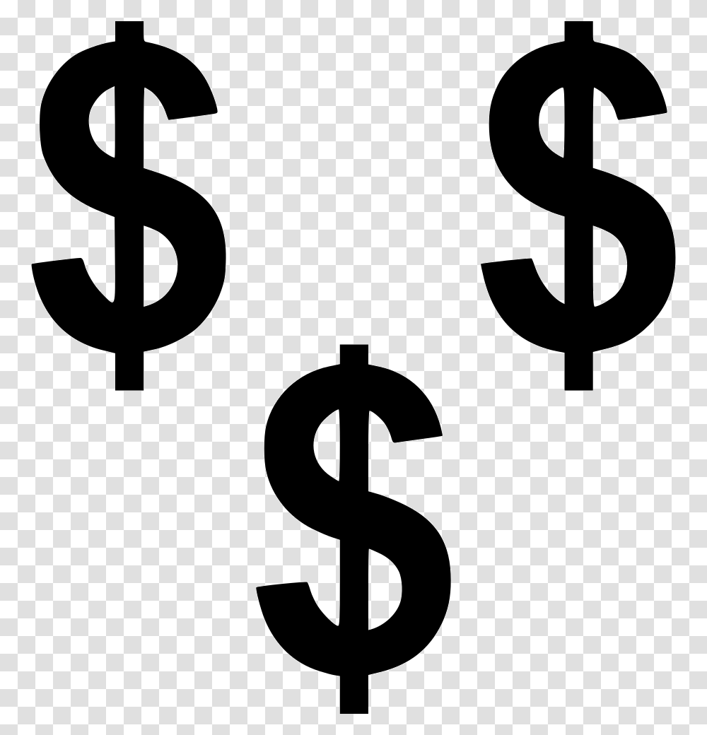 Online Dollar Signs Icon Free Download, Stencil, Alphabet Transparent Png