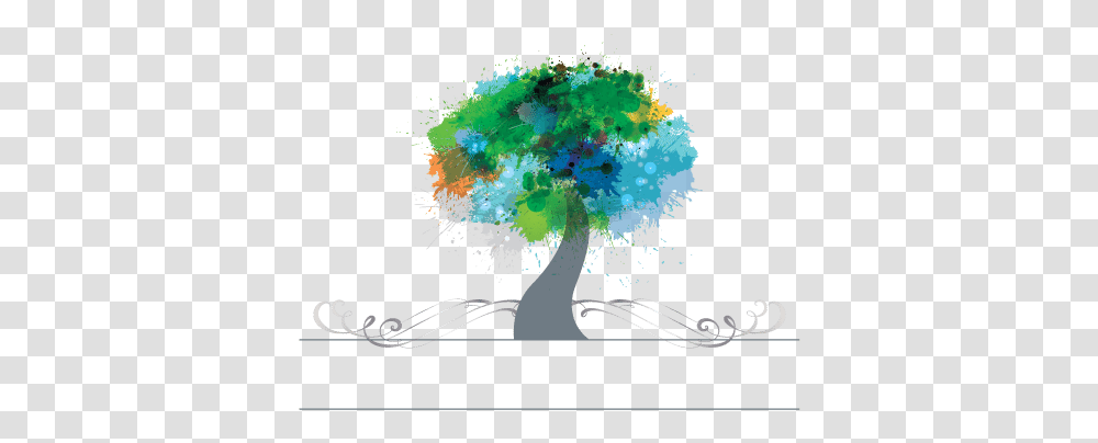 Online Free Logo Maker Colorful Tree Logo Design Floral Design, Graphics, Art, Plant Transparent Png