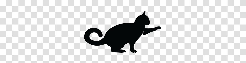 Online Free Logomaker, Animal, Mammal, Silhouette, Cat Transparent Png