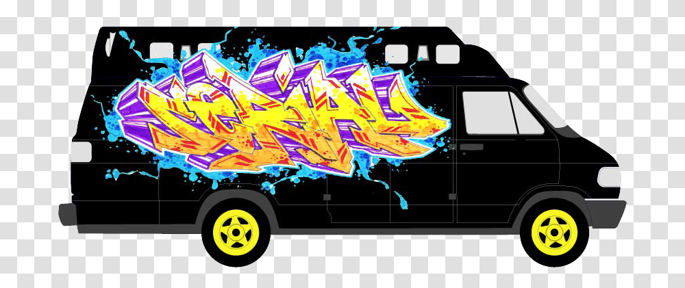 Online Graffiti Workshop Freshpaint Car Graffiti, Transportation, Vehicle, Bus Transparent Png