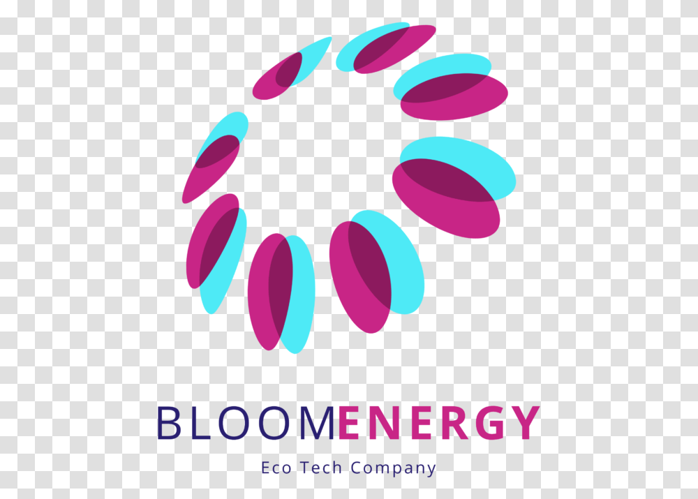 Online Logo Design Template For An Eco Tech Company Tech Company Logo, Purple, Petal, Flower, Plant Transparent Png