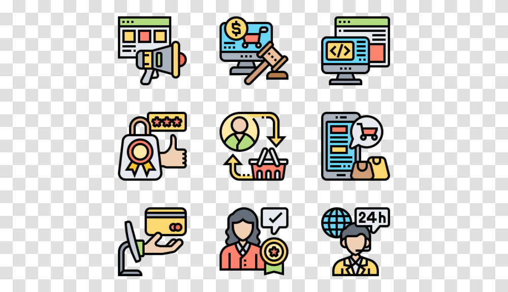 Online Marketplace Discussion Flaticon, Super Mario, Video Gaming, Pac Man Transparent Png