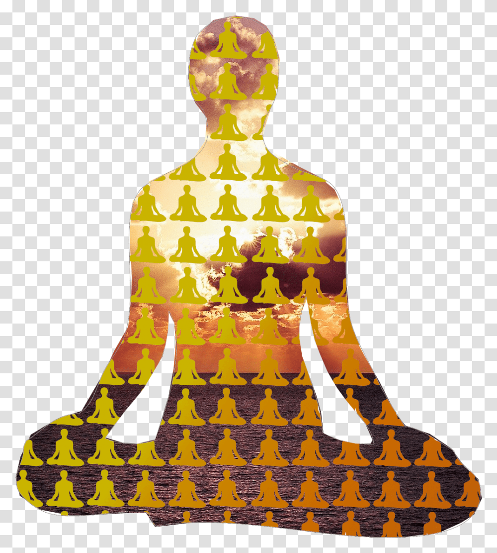 Online Meditation Group - Meditate Live With Us Illustration, Buddha, Worship, Art, Gold Transparent Png