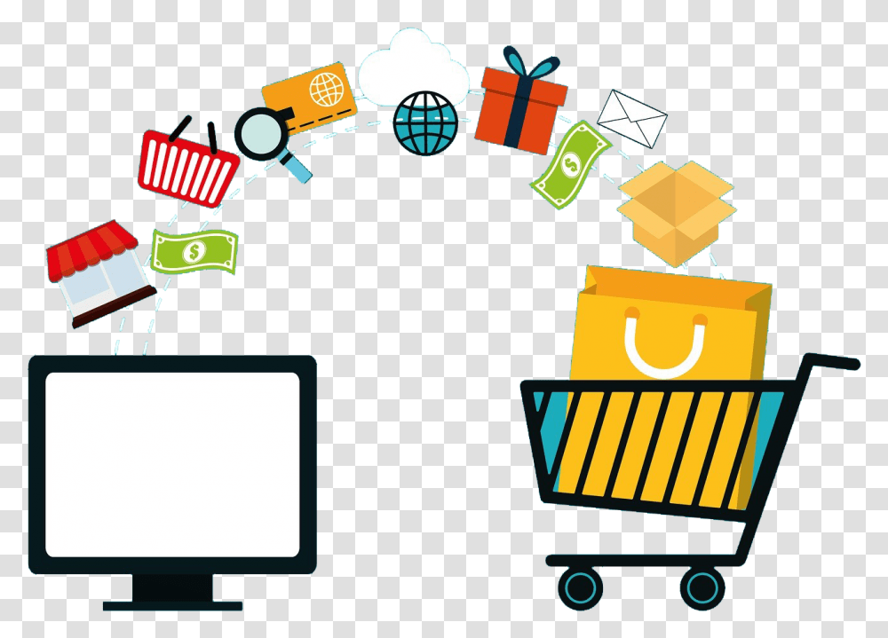 Online Portal E Commerce Clipart, Monitor, Alphabet Transparent Png