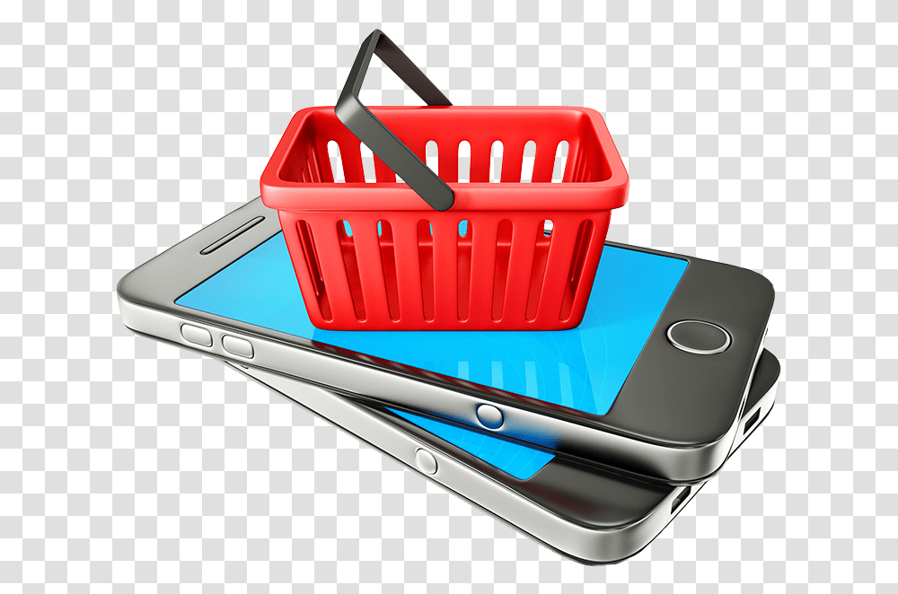 Online Shopping Download Online Shopping, Basket, Shopping Basket, Mobile Phone, Electronics Transparent Png