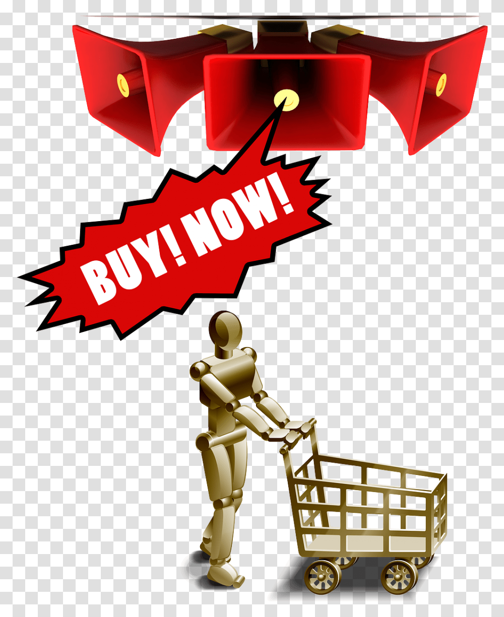 Online Shopping People Background, Shopping Cart, Robot Transparent Png