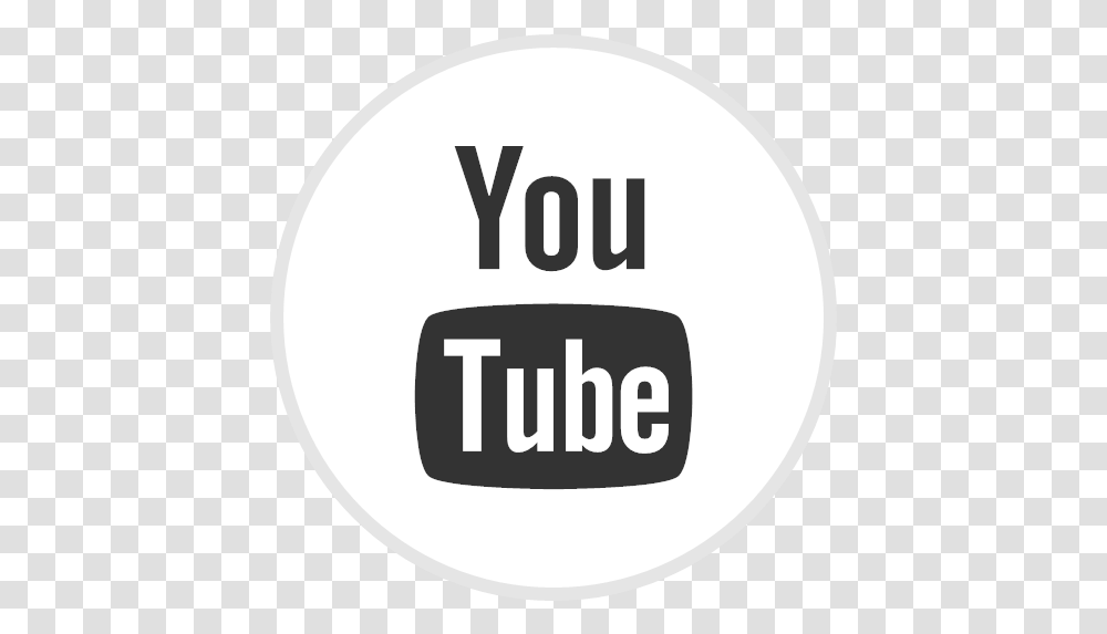 Online Social Youtube Icon Black, Label, Text, Word, Sticker Transparent Png