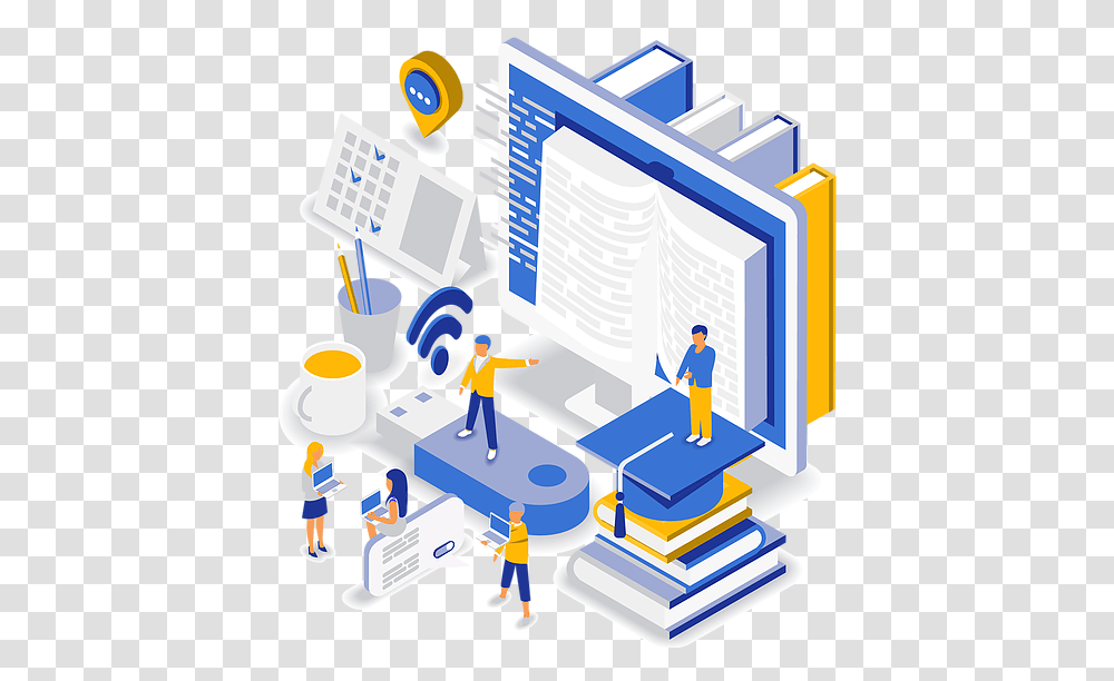 Online Testing Isometric, Building, Person, Human, Factory Transparent Png
