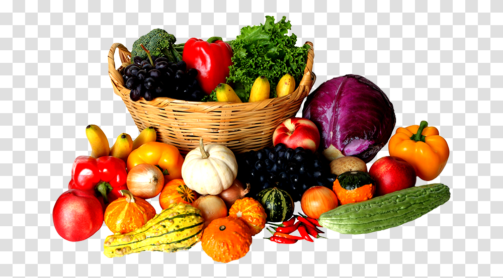 Online Vegetables In Ahmedabad Fruits In A Basket, Apple, Plant, Food, Produce Transparent Png