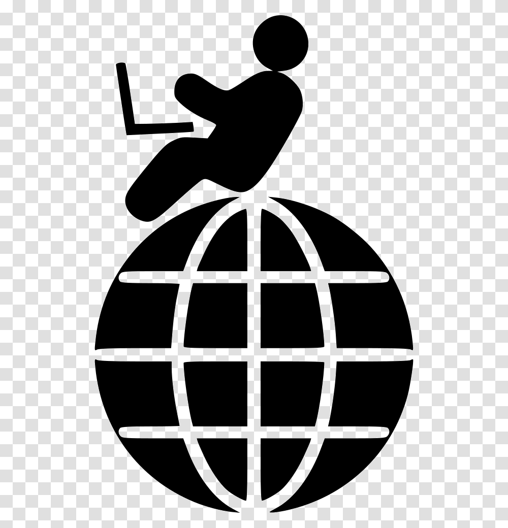 Online Work Vector Image Of Browser Icon For Android, Stencil, Grenade, Bomb, Weapon Transparent Png