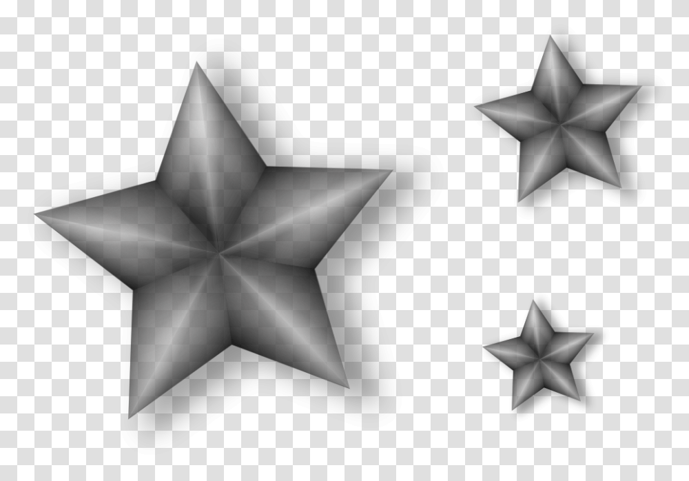 Onlinelabels Clip Art 3 Metal Stars With Transparency Metal Star Clip Art, Star Symbol, Lamp Transparent Png