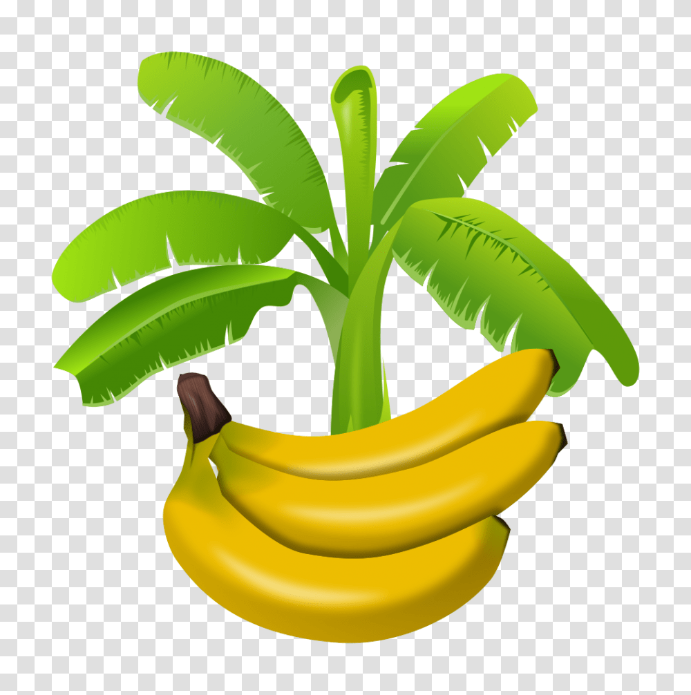 Onlinelabels Clip Art, Banana, Fruit, Plant, Food Transparent Png
