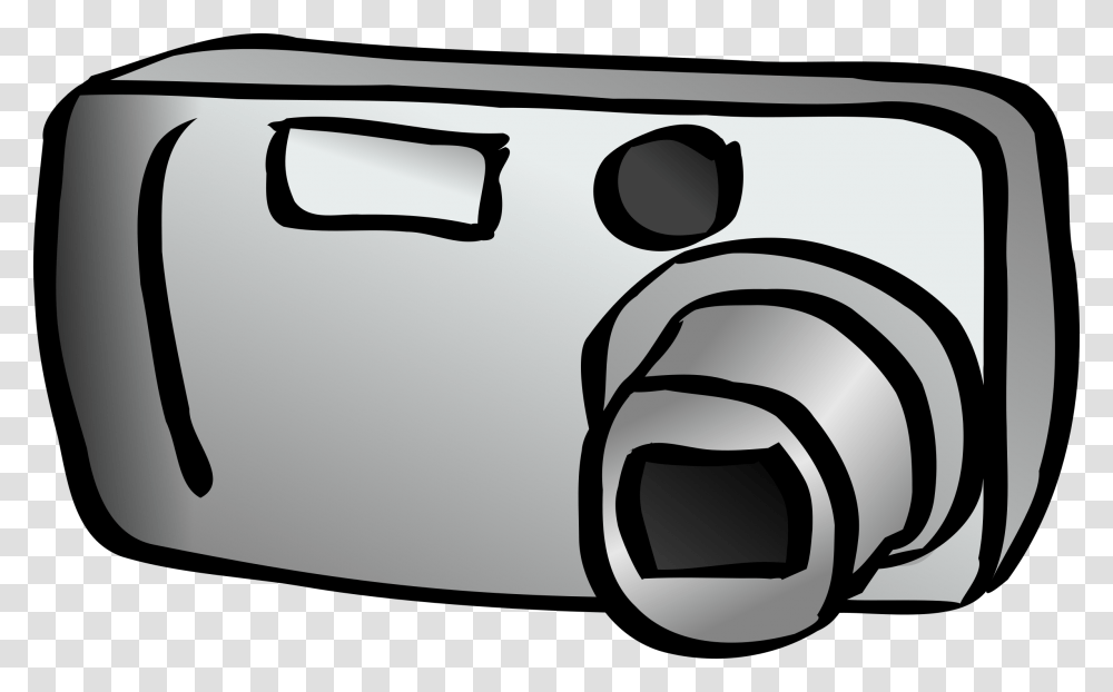 Onlinelabels Clip Art Camera Clipart Black And White Digital Camera Clipart, Electronics Transparent Png