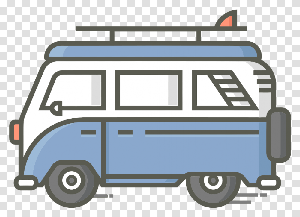 Onlinelabels Clip Art Car Vw Icon, Van, Vehicle, Transportation, Caravan Transparent Png
