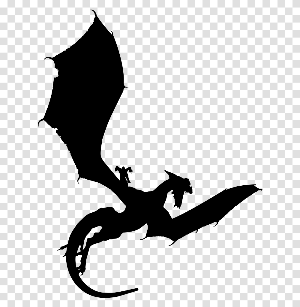 Onlinelabels Clip Art Dragon Silhouette Background, Gray, World Of Warcraft Transparent Png