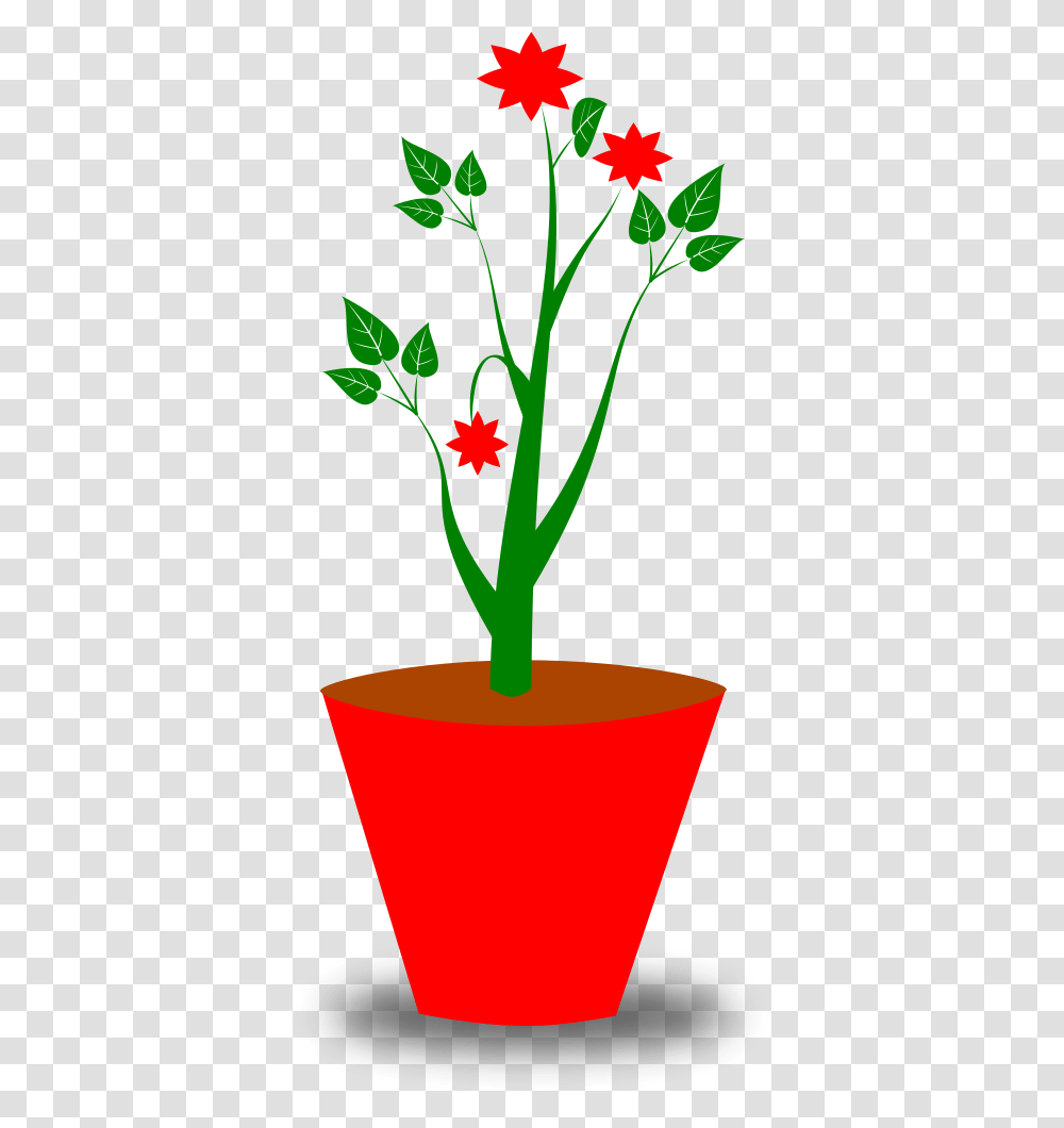 Onlinelabels Clip Art, Plant, Flower, Blossom, Pot Transparent Png