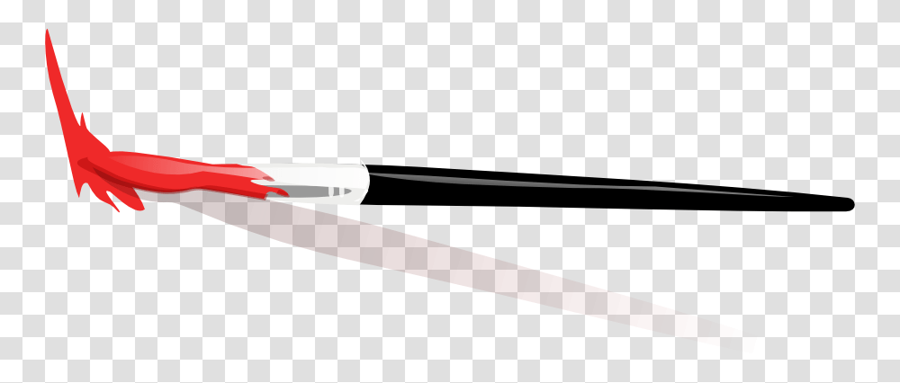 Onlinelabels Clip Paint Brush Paintbrush With Dripping Paint, Arrow, Cutlery, Tool, Weapon Transparent Png