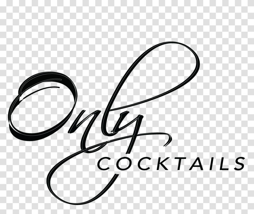 Only Cocktails Mint Julep, Bow, Handwriting, Signature Transparent Png