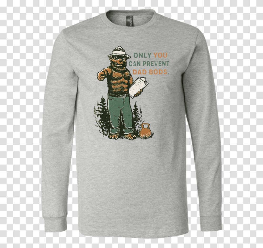 Only You Can Prevent Dad Bods Shirt Smokey Bear Ugly Bowling Christmas Sweater, Sleeve, Long Sleeve, Sweatshirt Transparent Png