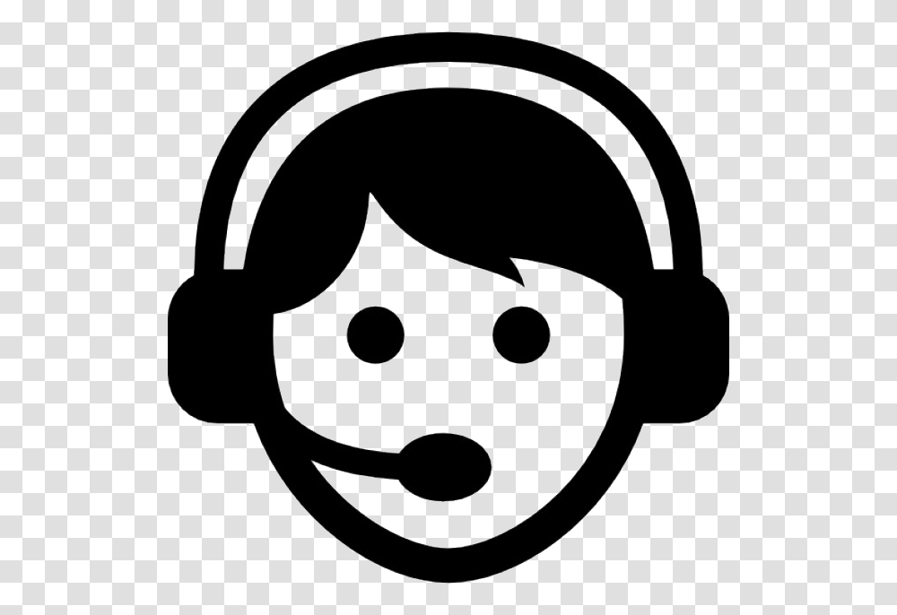 Onsite Customer Service Call Center Agent Icon, Stencil, Logo, Trademark Transparent Png