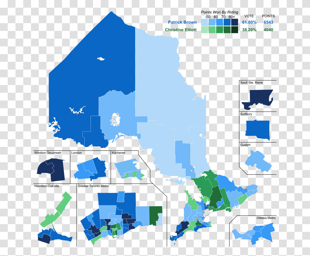 Ontario Pc Riding Results, Poster, Advertisement, Map, Diagram Transparent Png