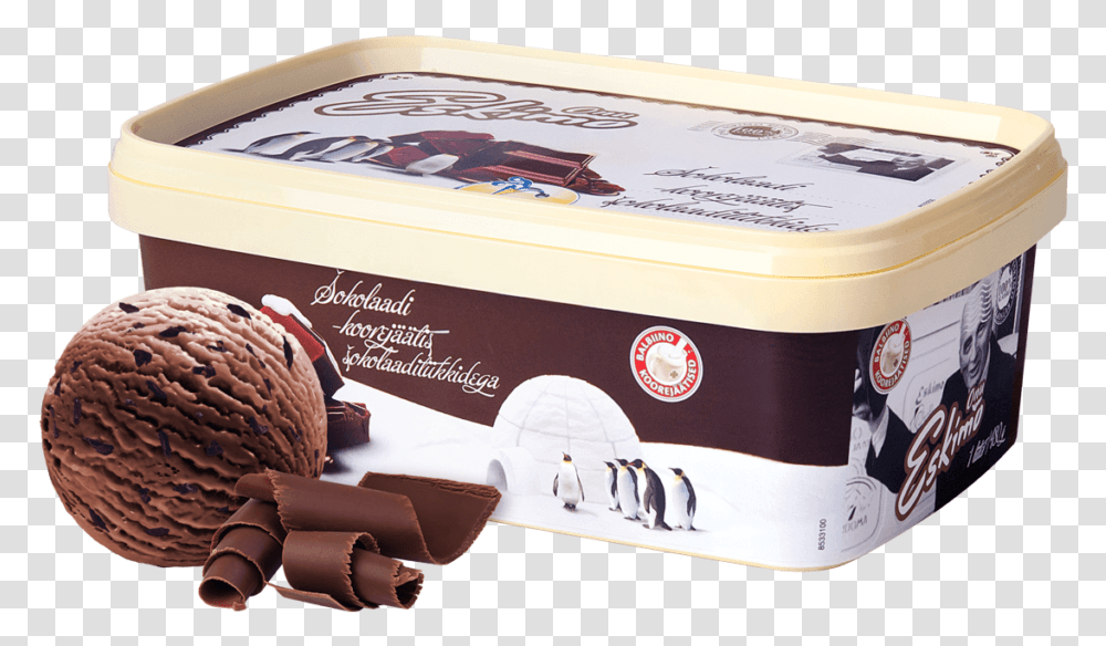 Onu Eskimo Chocolate Dairy Ice Cream With Chocolate Download Ice Cream Box, Penguin, Animal, Dessert, Food Transparent Png