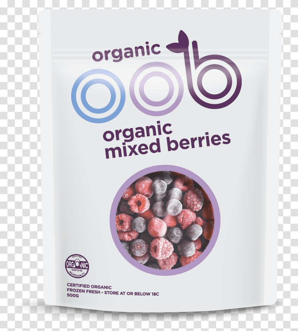 Oob Single Fruit Range Mixed Berries Mockup Oob Organic Mixed Berries, Poster, Advertisement, Flyer, Paper Transparent Png