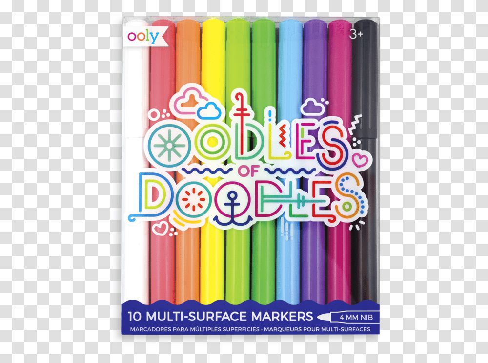 Oodles Of Doodles Markers, Pencil, Light, Plastic Transparent Png