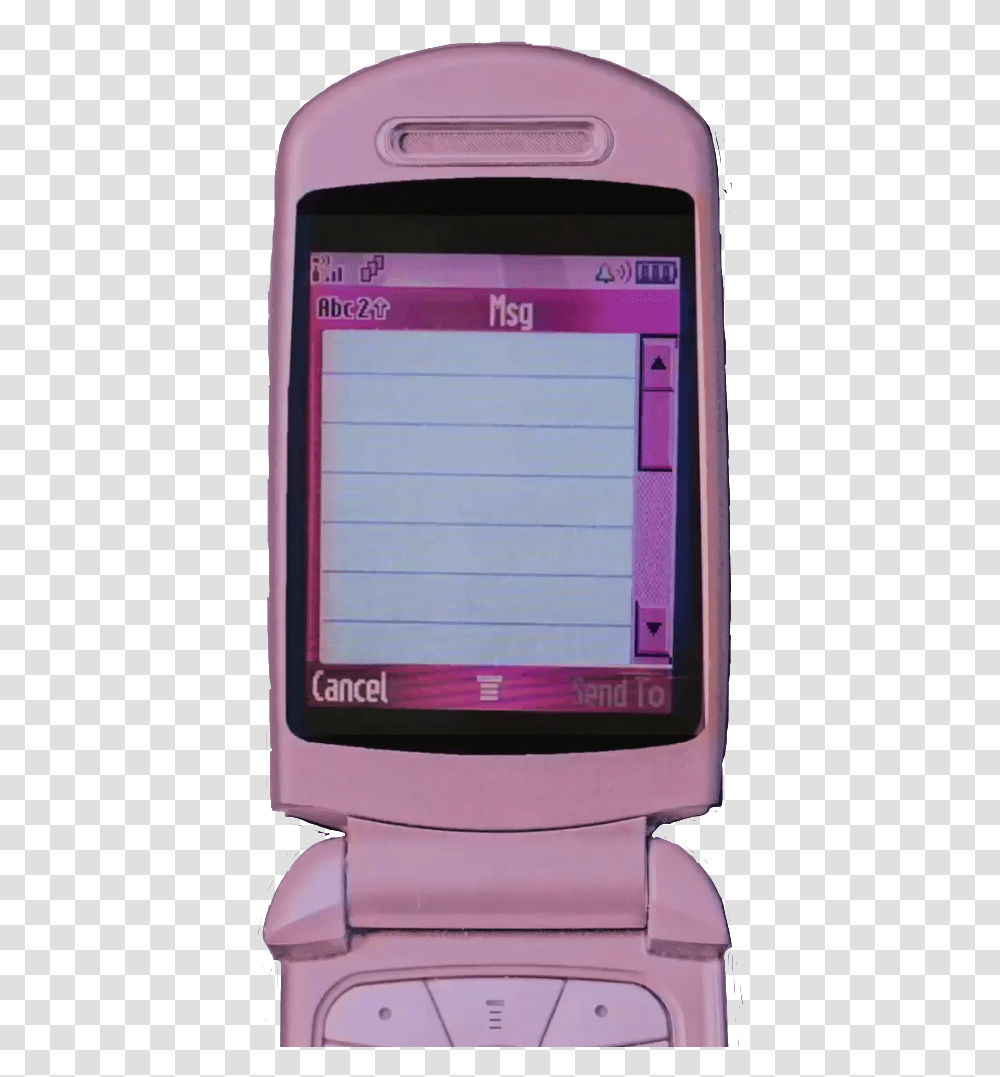 Ooh Pretty Pink 2000s Flip Phone, Mobile Phone, Electronics, Cell Phone Transparent Png