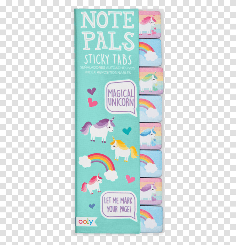 Ooly Art Sticker Magical Unicorns Note Pals Sticky, Animal, Poster, Advertisement Transparent Png