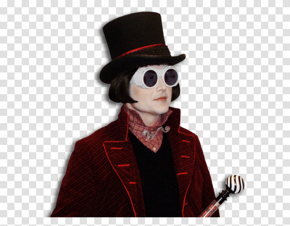 Oompa Loompa Y Johnny Depp, Person, Sunglasses, Accessories, Performer Transparent Png